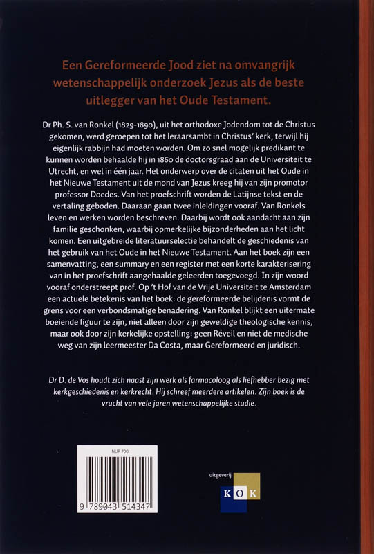 Achterkant van Jezus is beste uitlegger van het Oude verbond