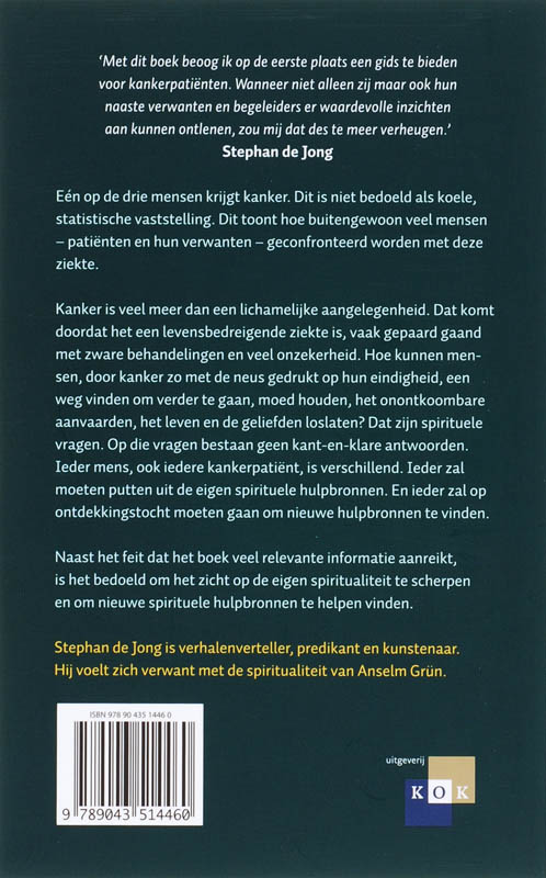 Achterkant van Diagnose:Kanker