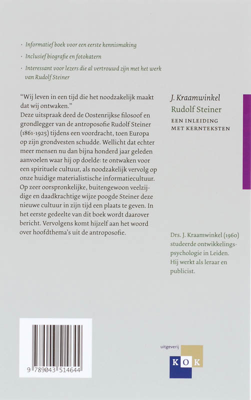 Achterkant van Rudolf Steiner