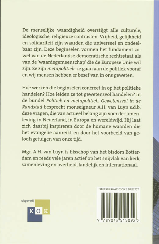 Achterkant van Politiek en metapolitiek