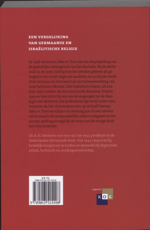 Achterkant van Edda en Thora
