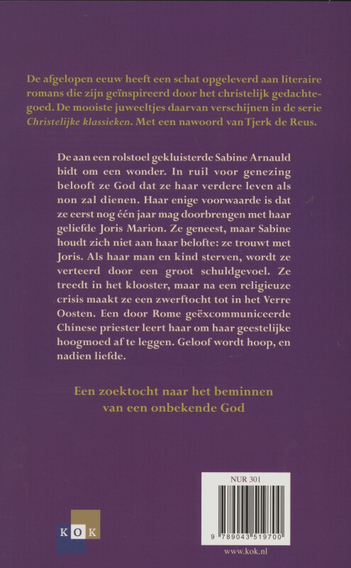 Achterkant van Dood van een non