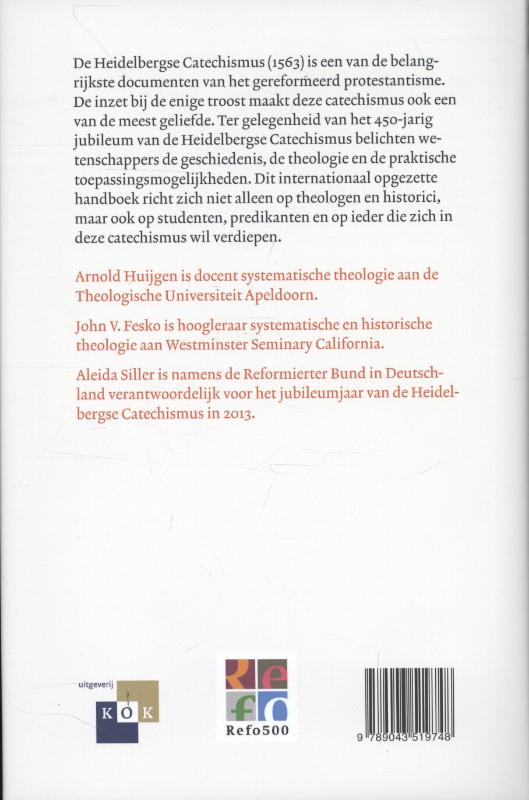 Achterkant van Handboek heidelbergse Catechismus