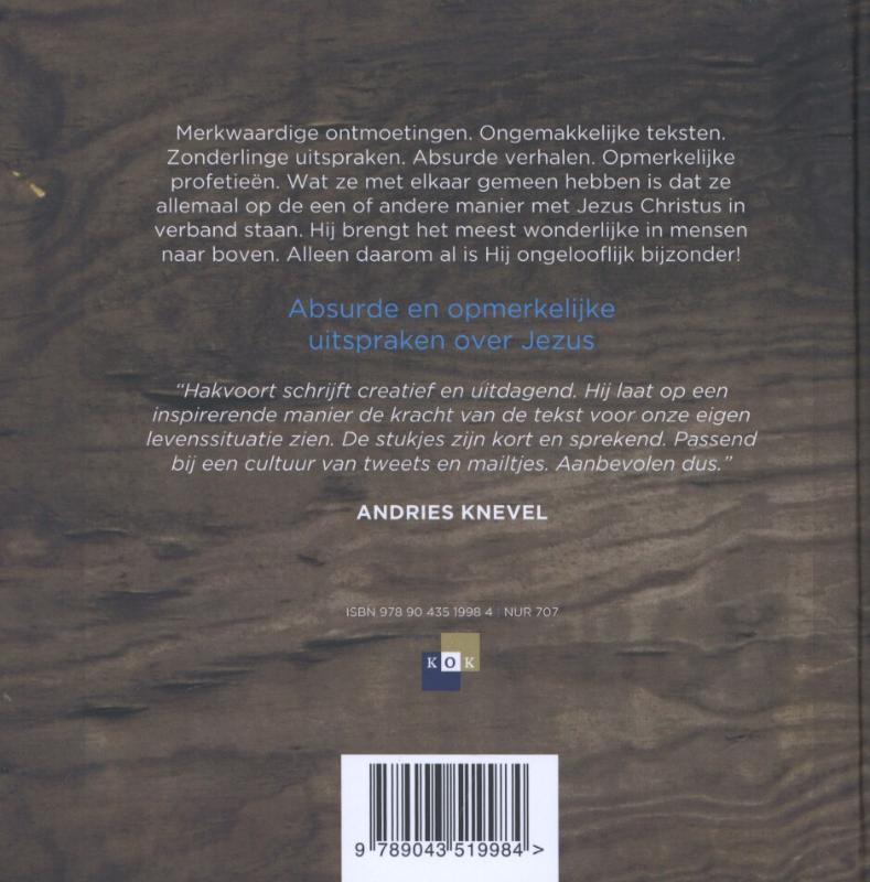 Achterkant van Ongelooflijk dagboek