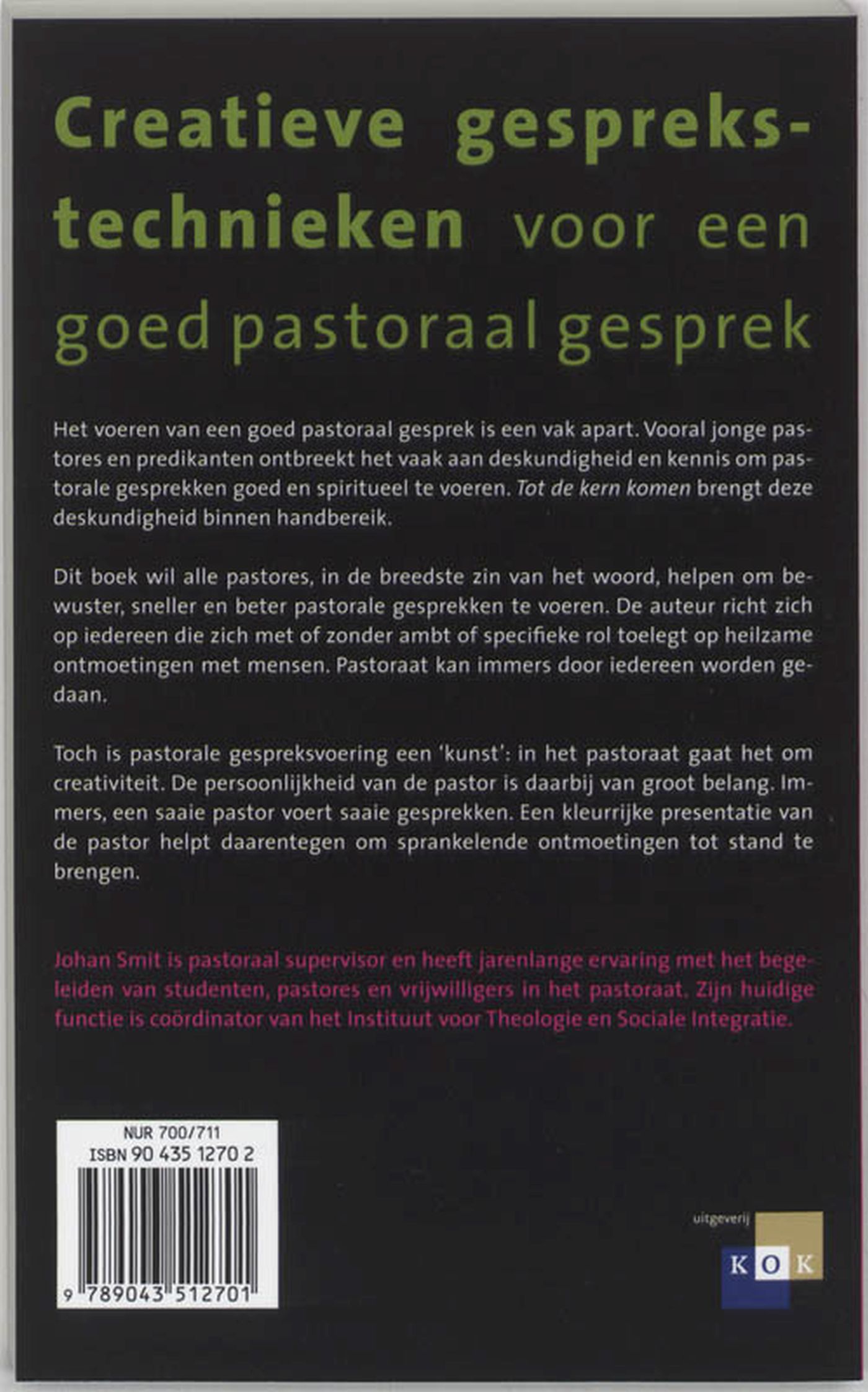 Achterkant van Tot de kern komen