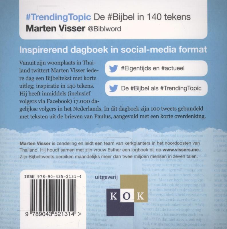 Achterkant van Trending topic