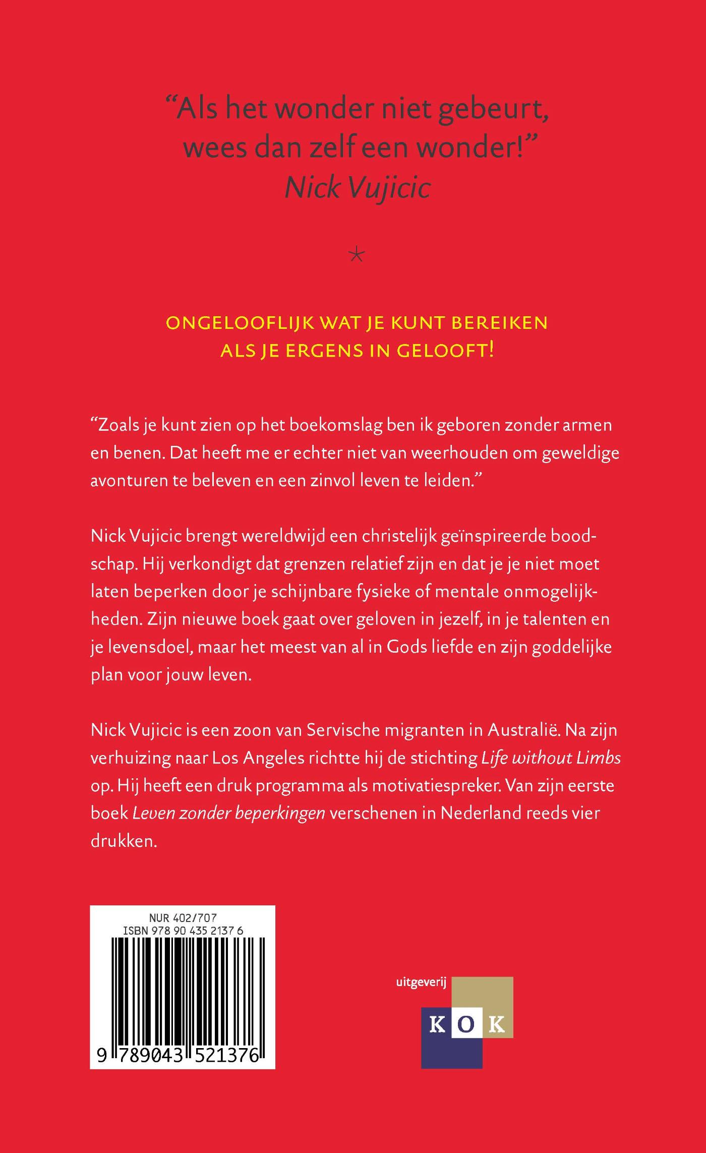 Achterkant van Niet te stoppen