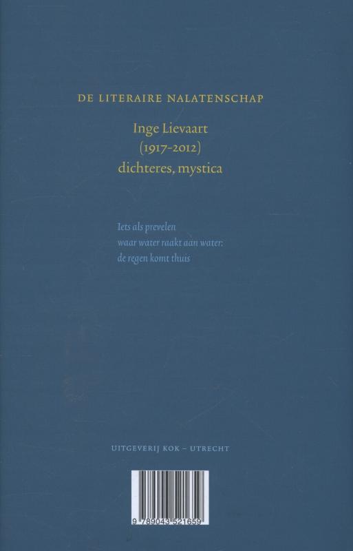 Achterkant van Verzamelde gedichten