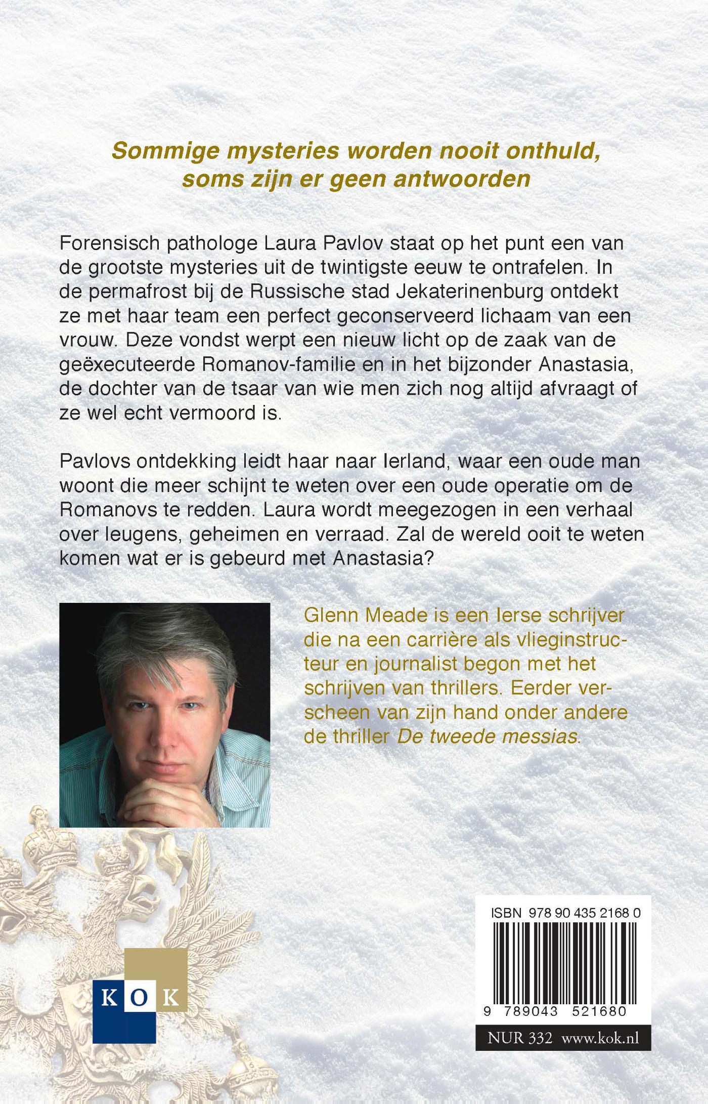 Achterkant van Het Romanov Mysterie