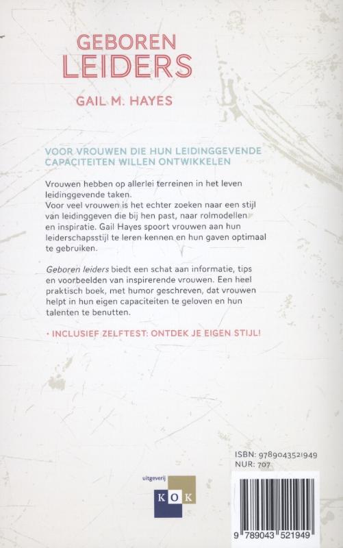 Achterkant van Geboren leiders
