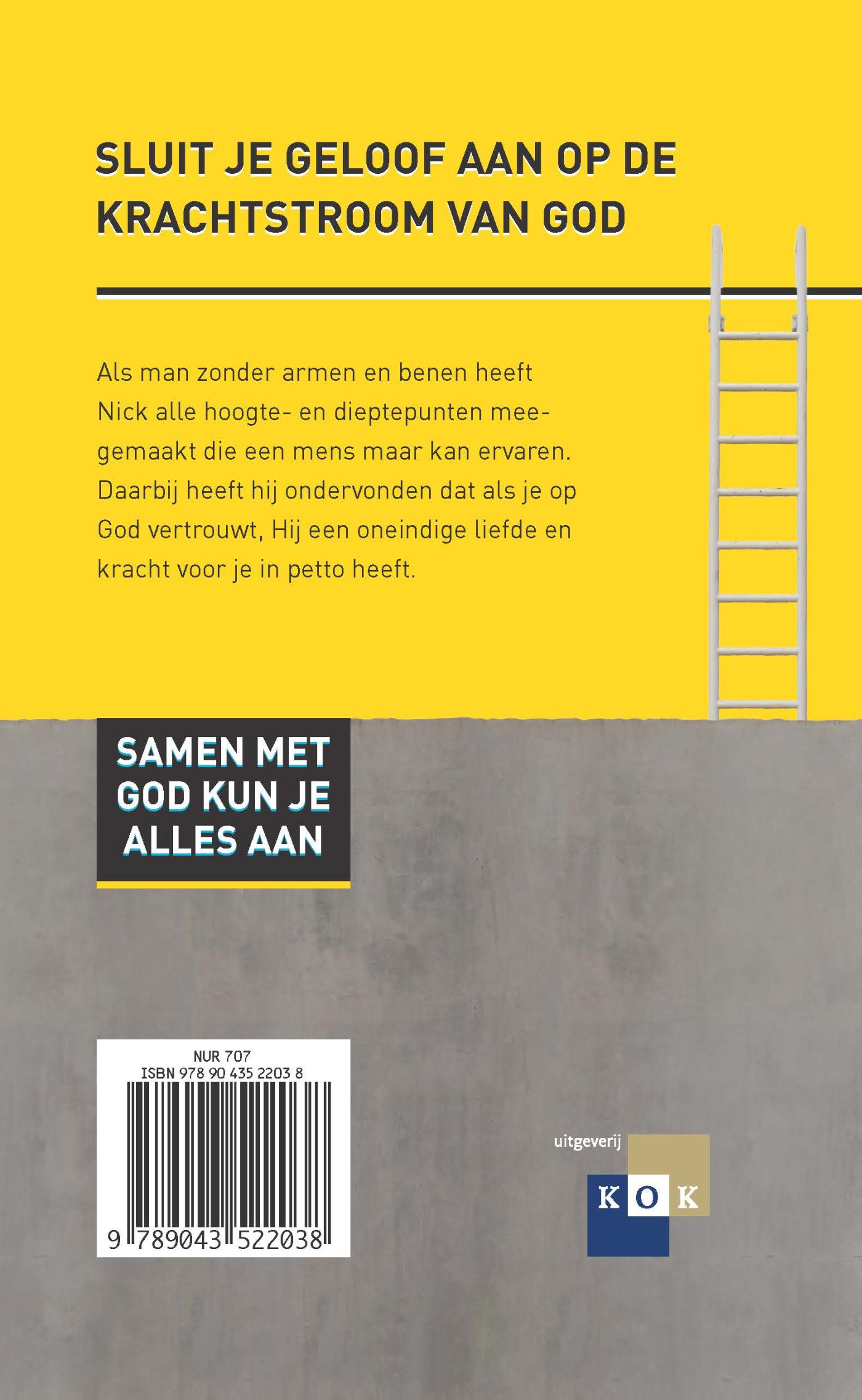 Achterkant van Geen muur te hoog