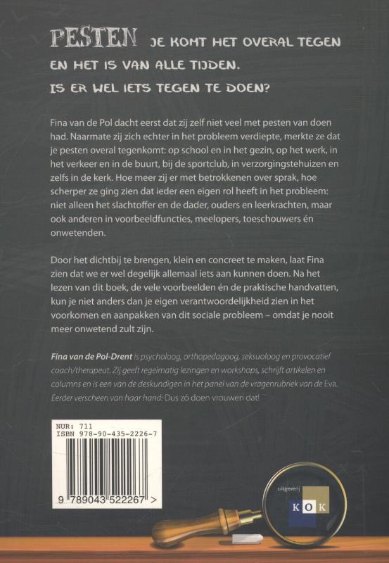 Achterkant van Met buikpijn naar school