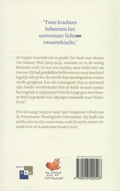 Achterkant van Licht en zwaar