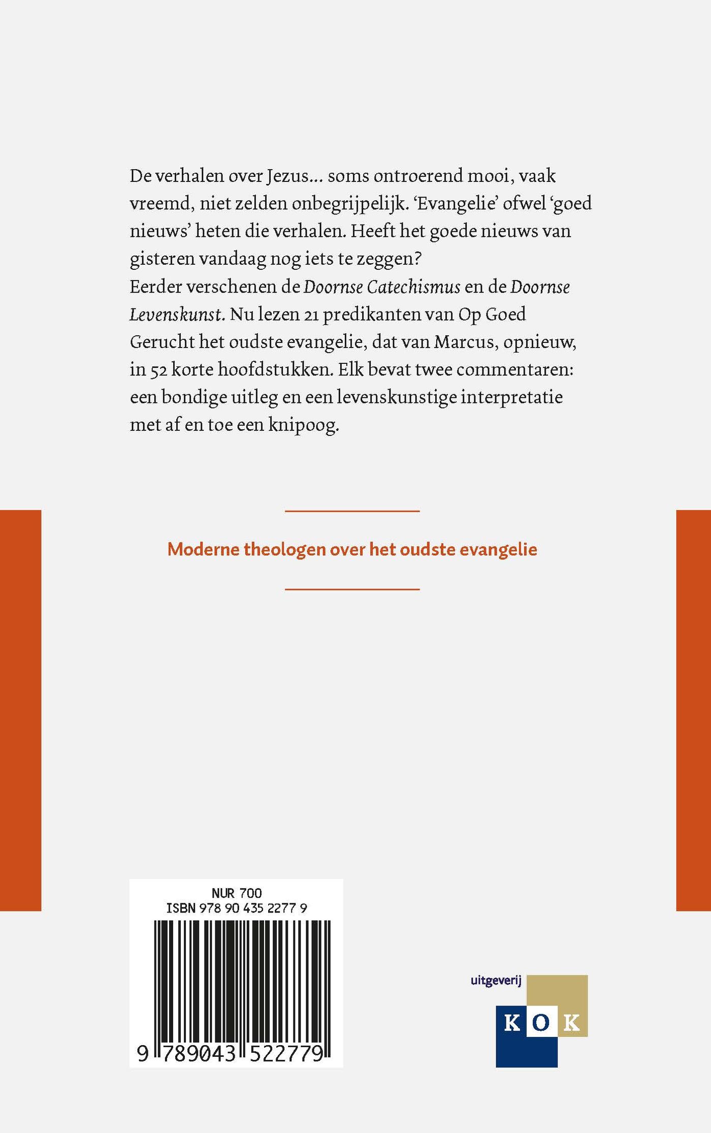 Achterkant van Doorns evangelie