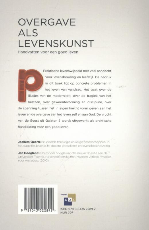 Achterkant van Levenskunst voor iedereen