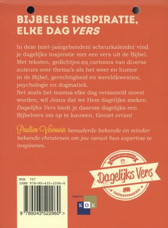 Achterkant van Dagelijks vers