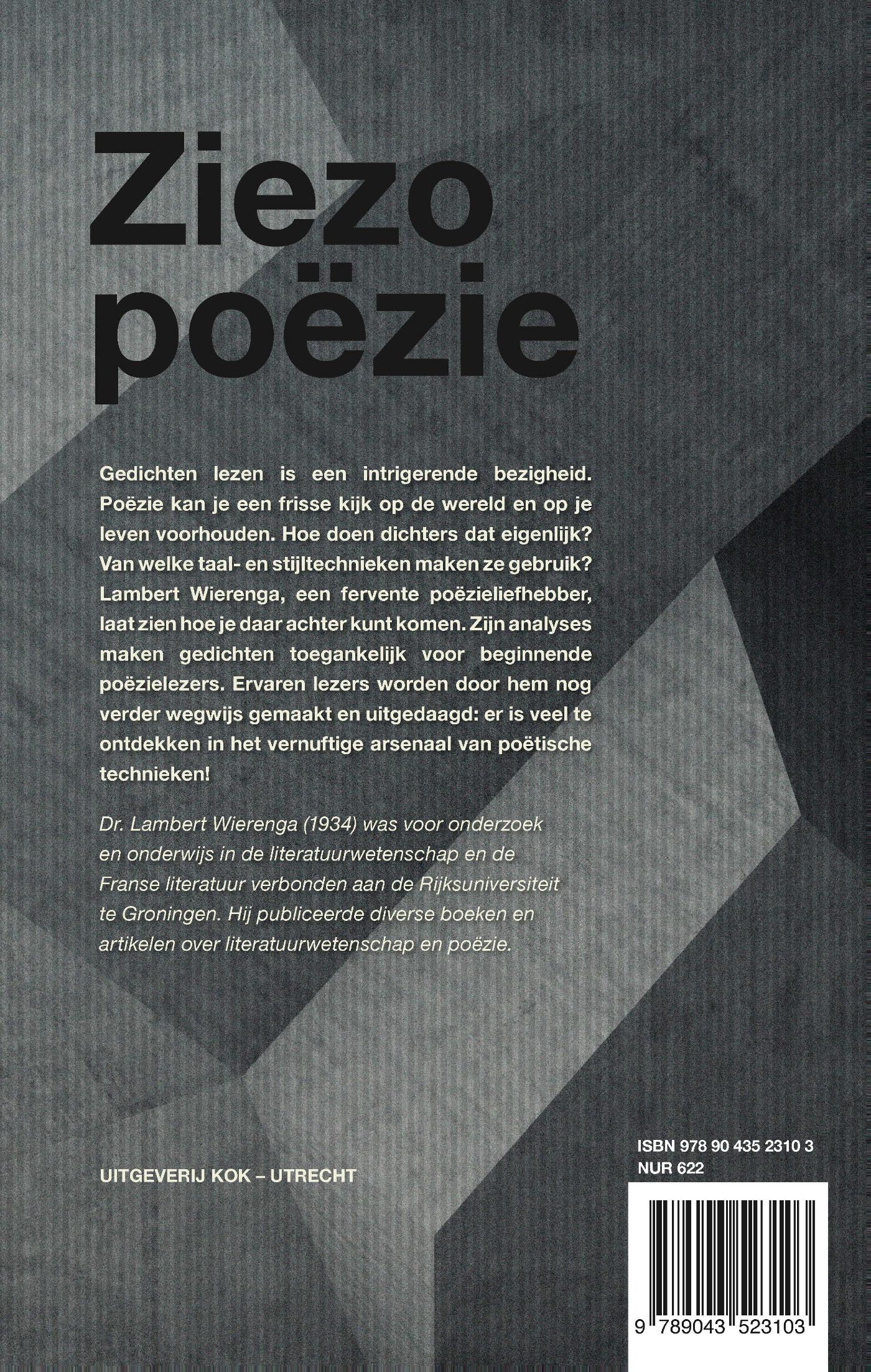 Achterkant van Ziezo poezie