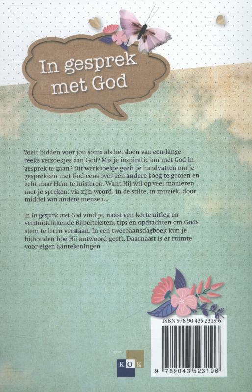 Achterkant van In gesprek met God