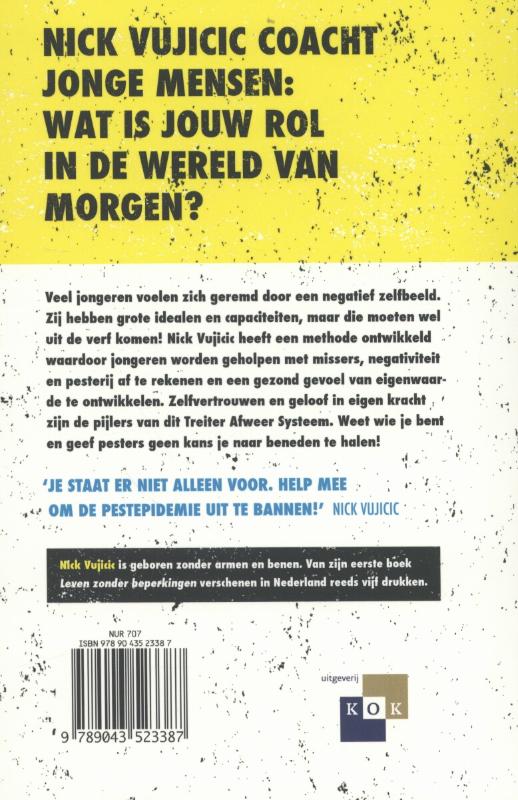 Achterkant van Be strong
