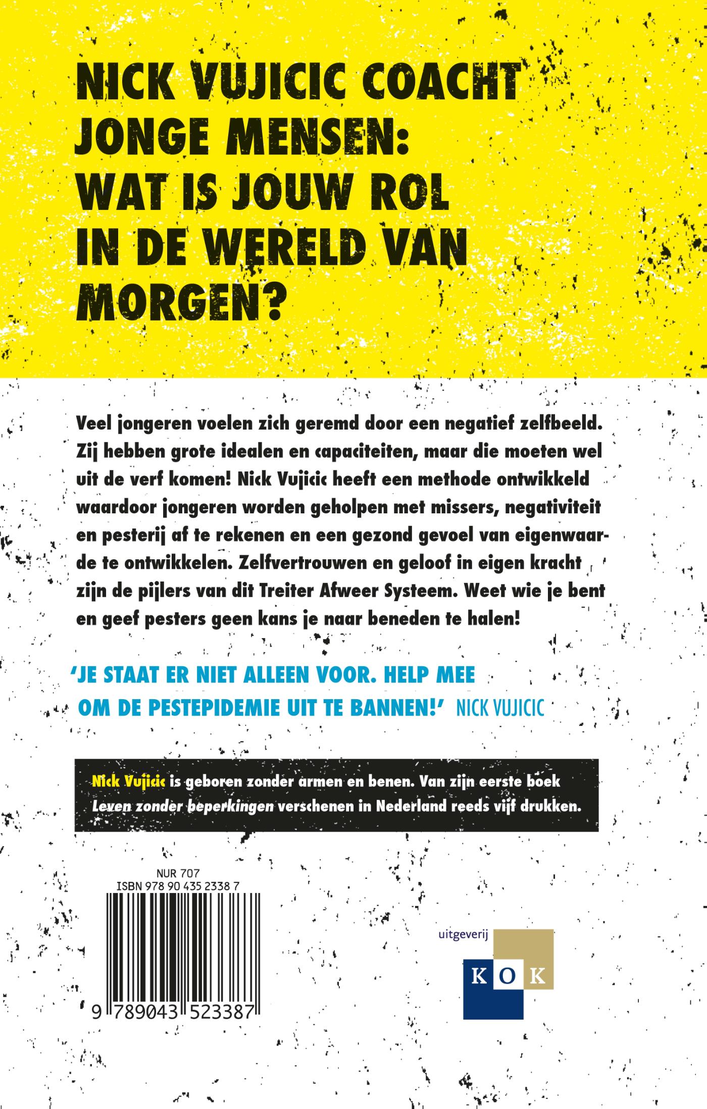 Achterkant van Be strong