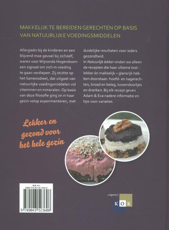Achterkant van Natuurlijk lekker