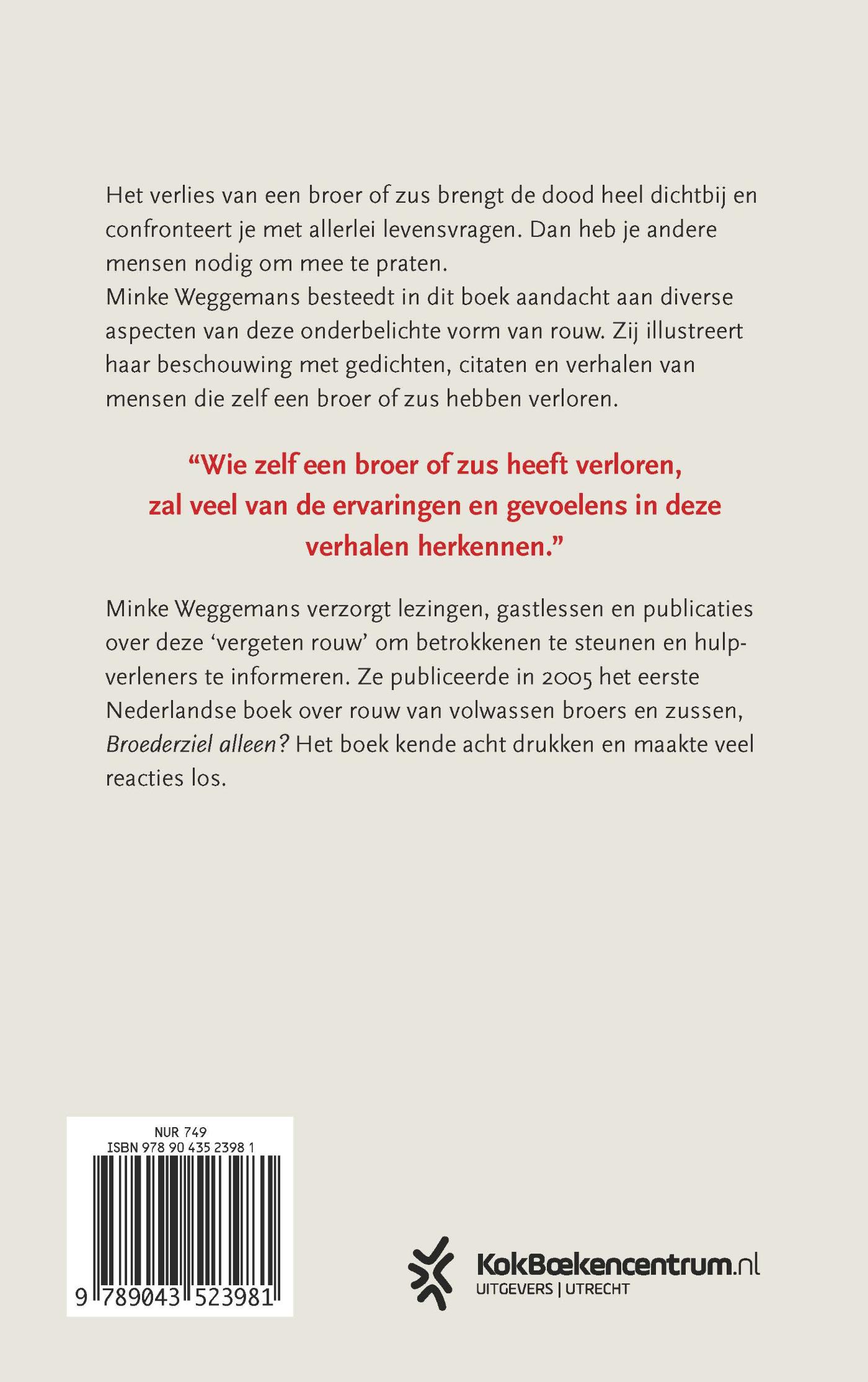 Achterkant van Als je een broer of zus verliest