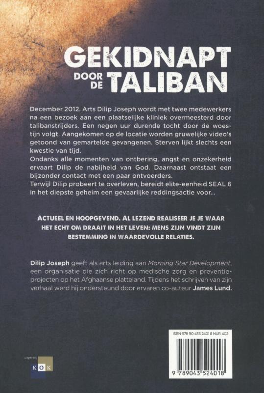 Achterkant van Gekidnapt door de Taliban