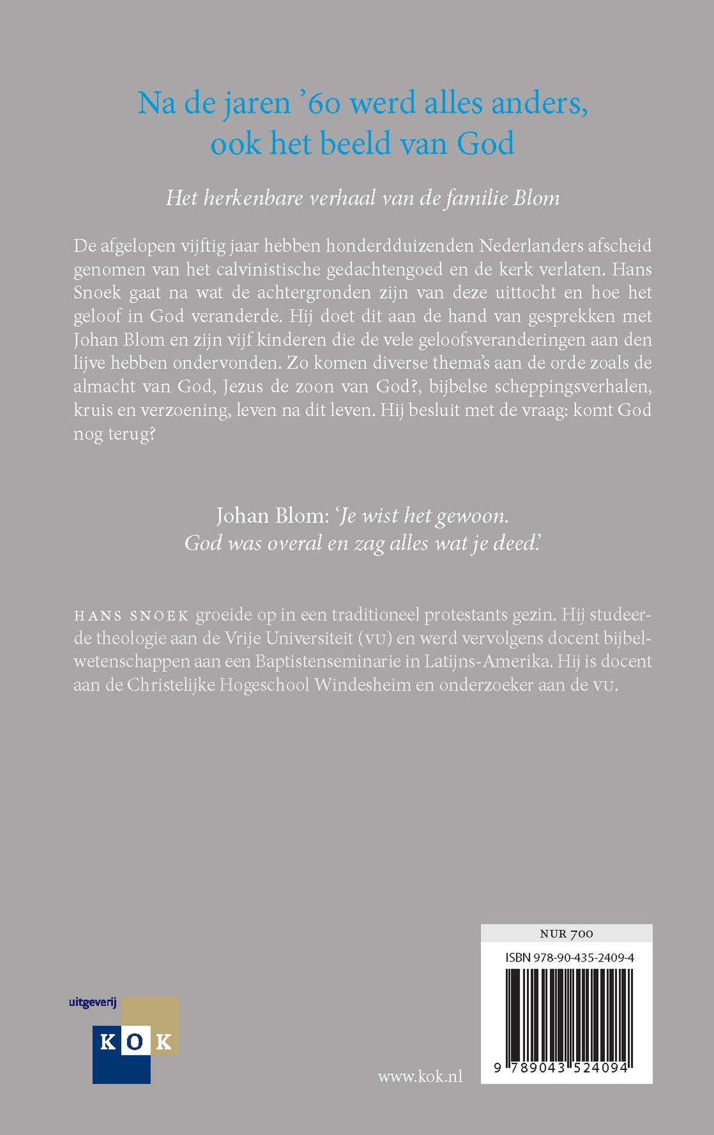Achterkant van Van huis uit protestant