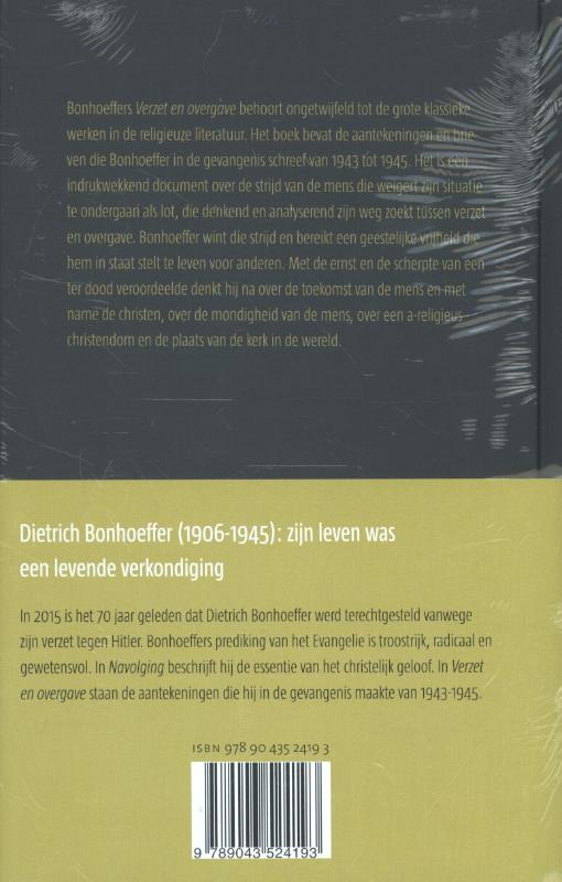 Achterkant van Set Navolging ; Verzet en overgave