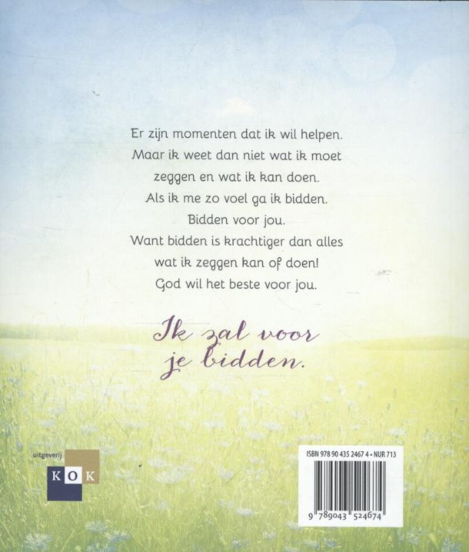 Achterkant van Ik zal voor je bidden