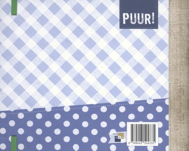 Achterkant van PUUR! Familyplanner 2016