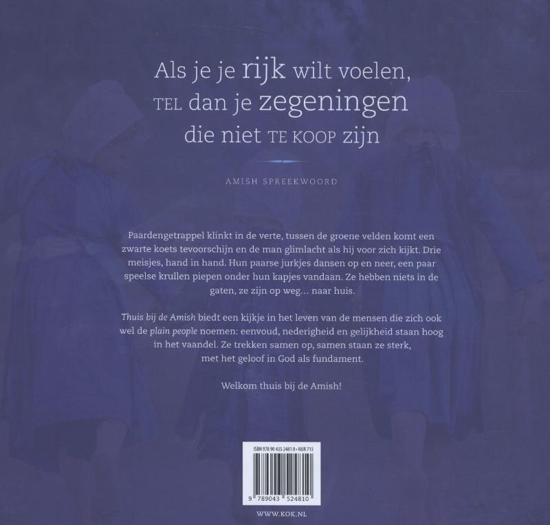 Achterkant van Thuis bij de Amish