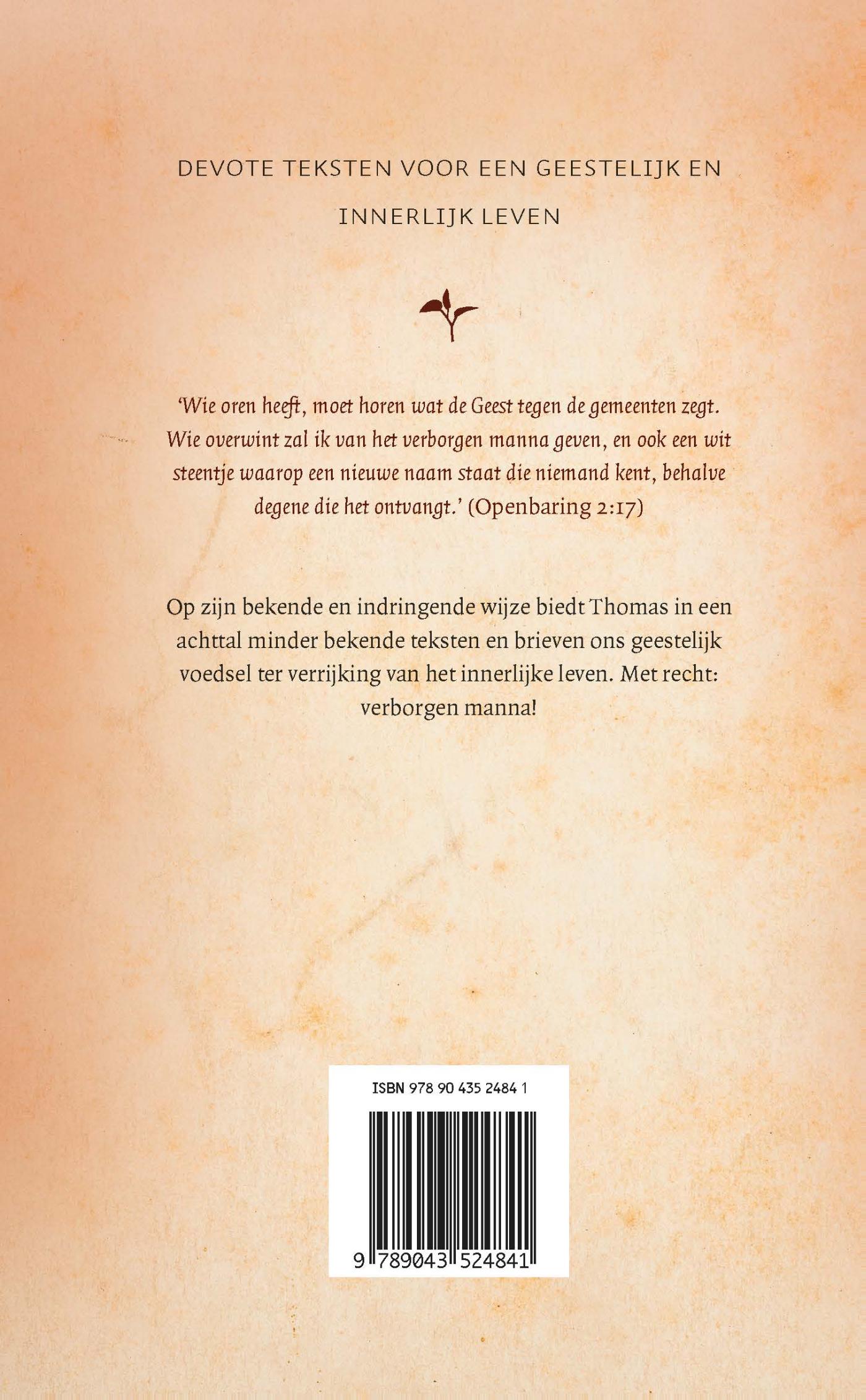 Achterkant van Verborgen manna