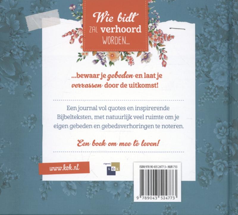 Achterkant van Prayer journal (set 3 ex.)