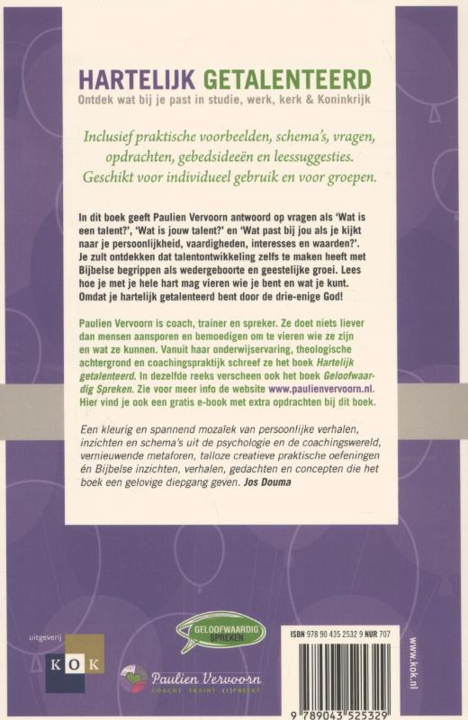 Achterkant van Hartelijk getalenteerd