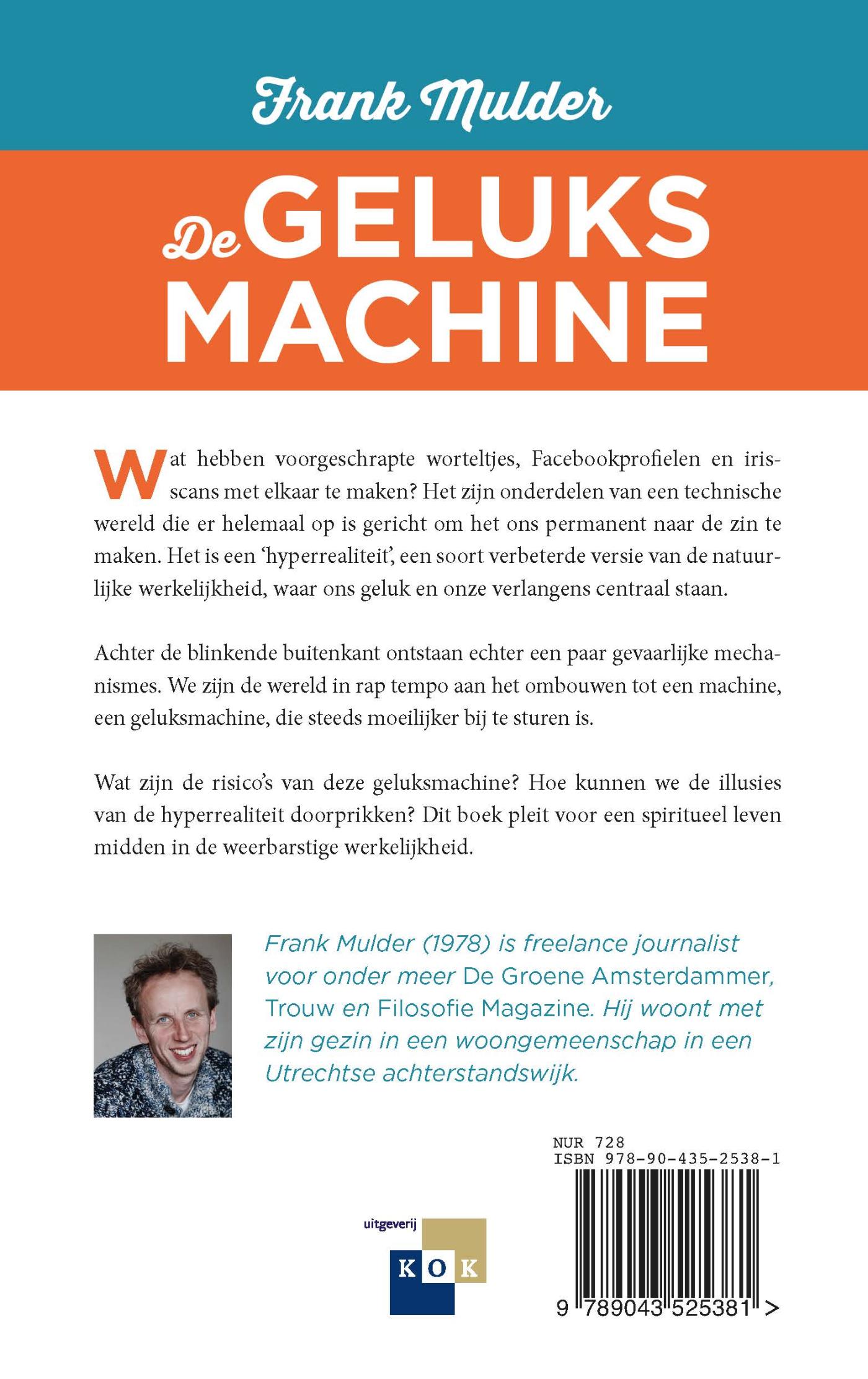 Achterkant van De geluksmachine