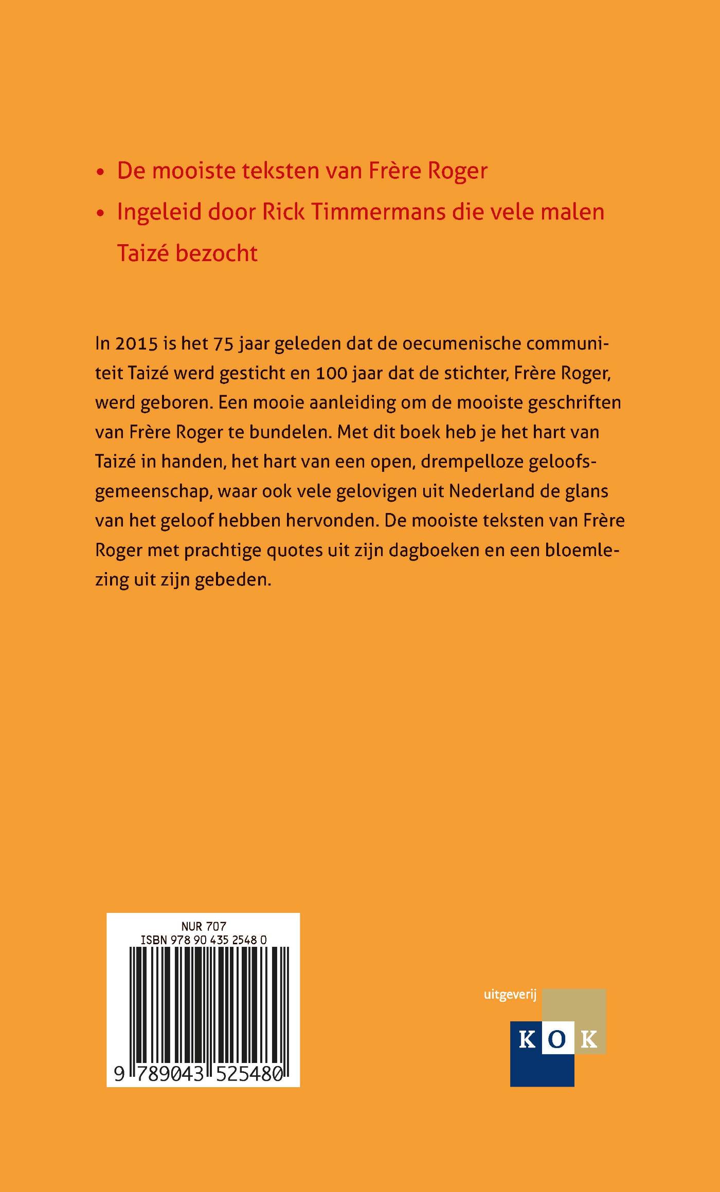 Achterkant van Het hart van Taizé