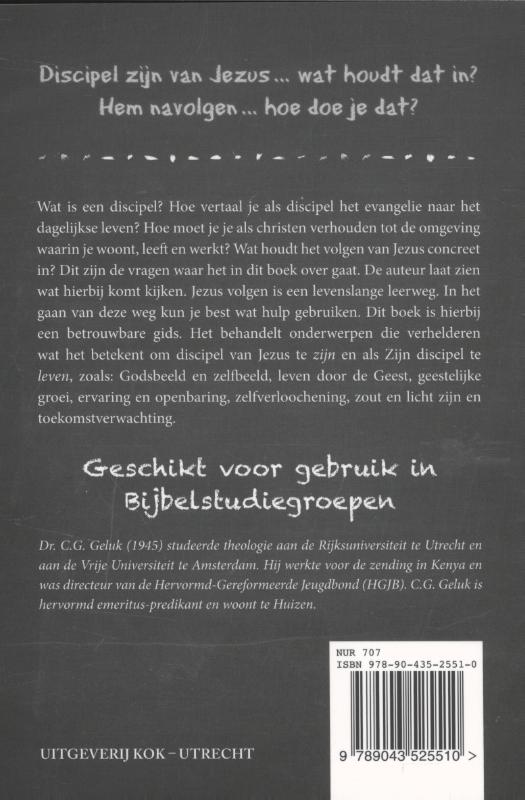 Achterkant van In de voetsporen van Jezus