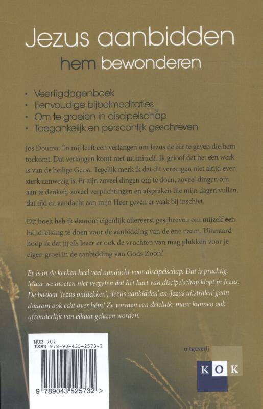 Achterkant van Jezus aanbidden