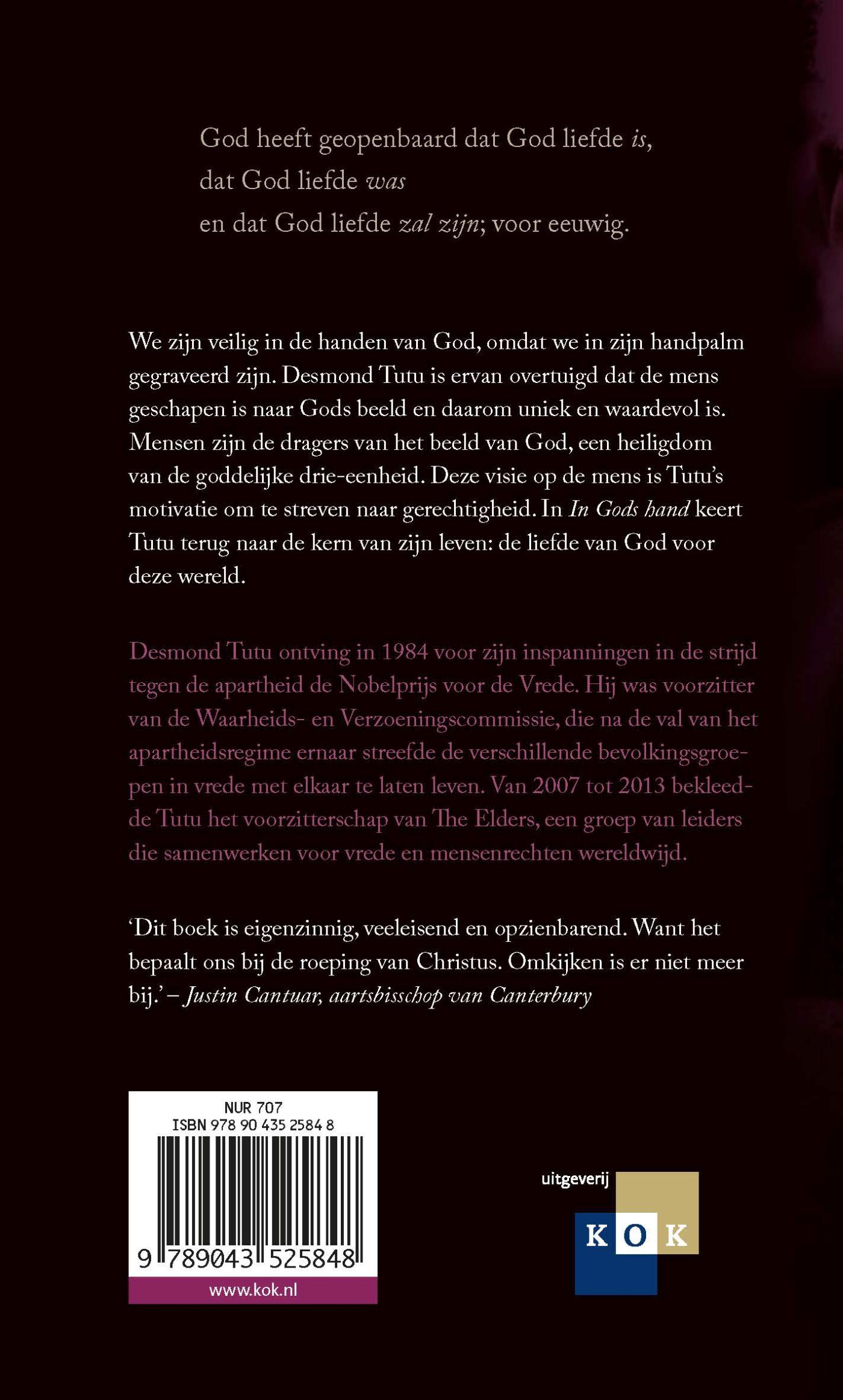 Achterkant van In Gods hand