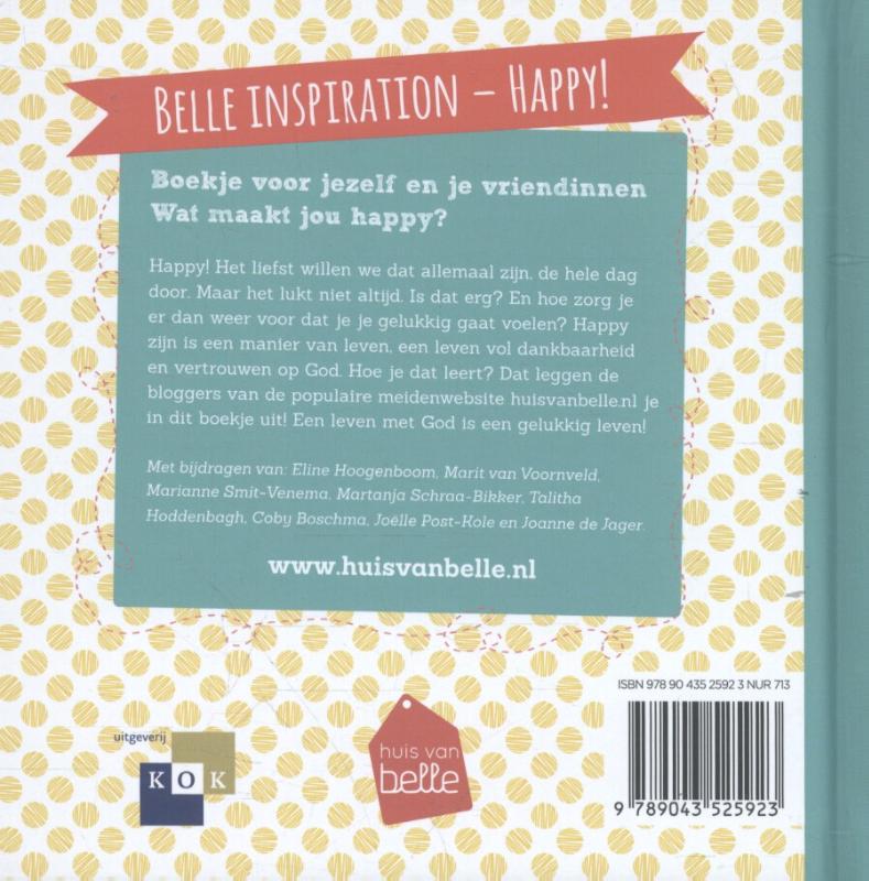 Achterkant van Belle inspiration - Happy!