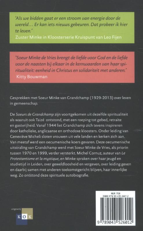 Achterkant van Zuster Minke van Grandchamp