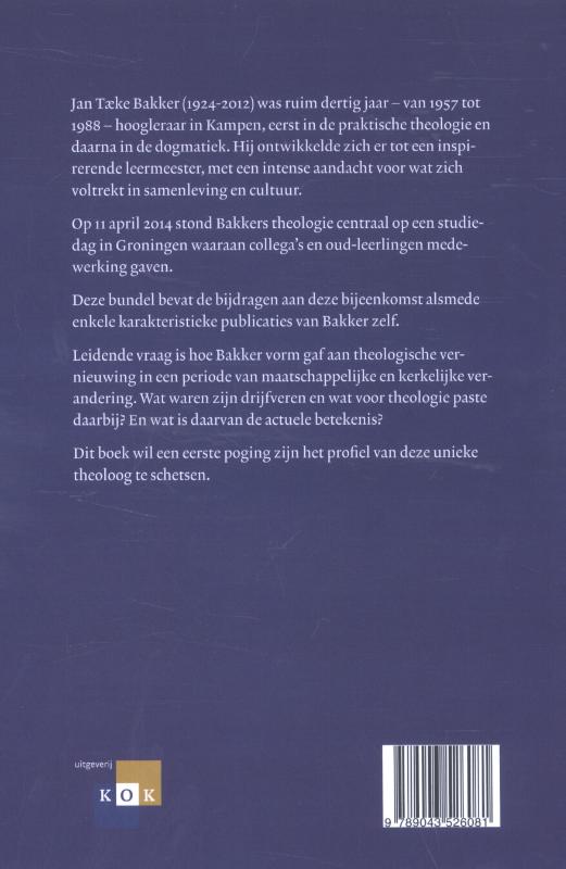 Achterkant van Jan Taeke Bakker (1924-2012)