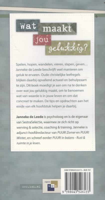Achterkant van Geloof en geluk