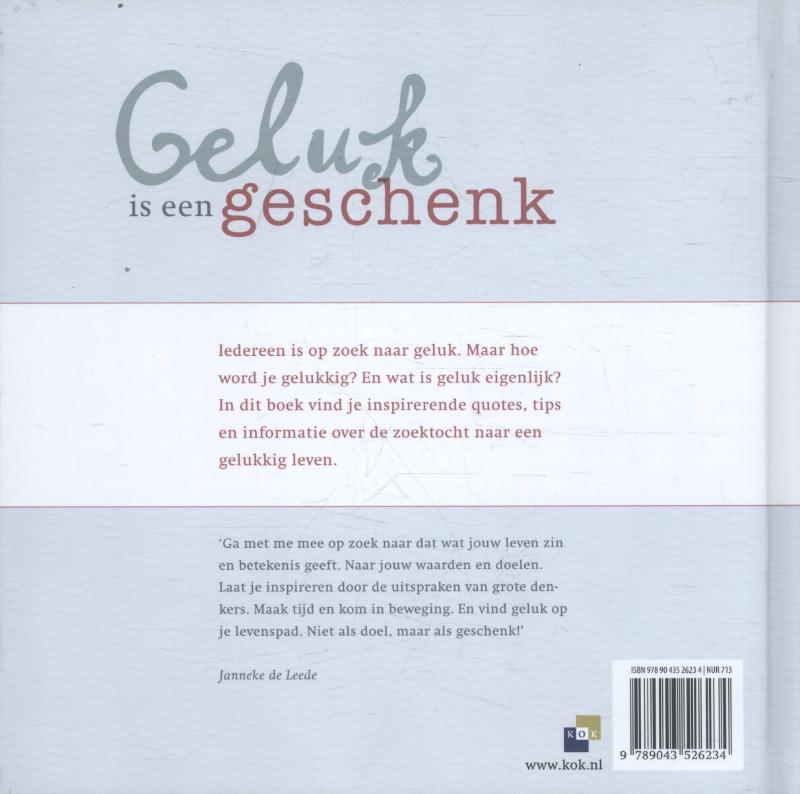 Achterkant van Het grote boek over geluk