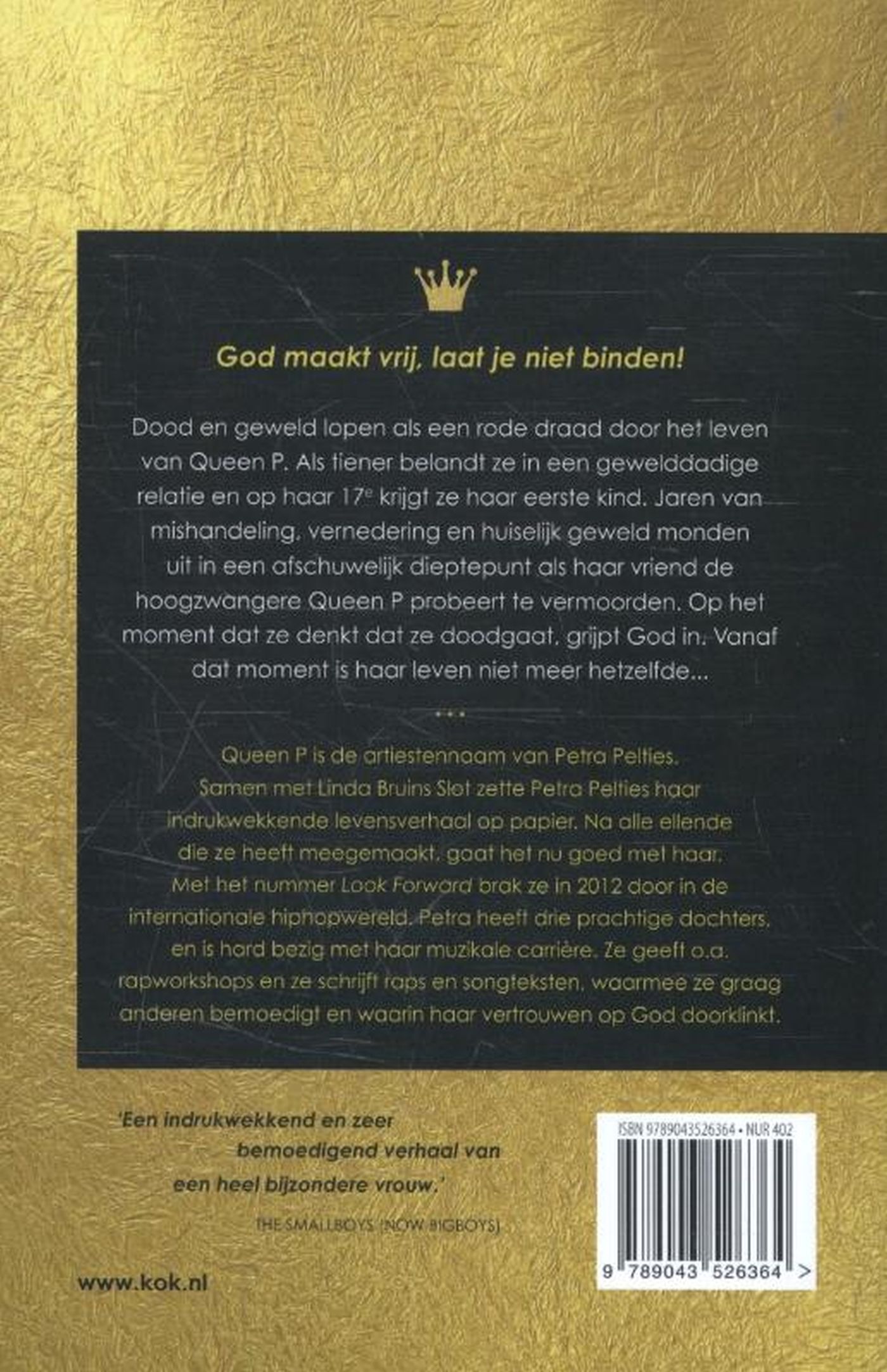 Achterkant van Queen P