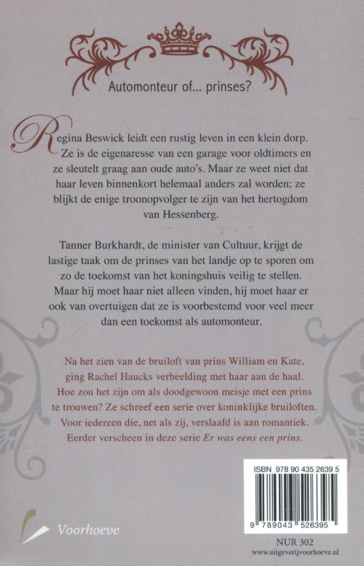 Achterkant van Een prinses voor altijd