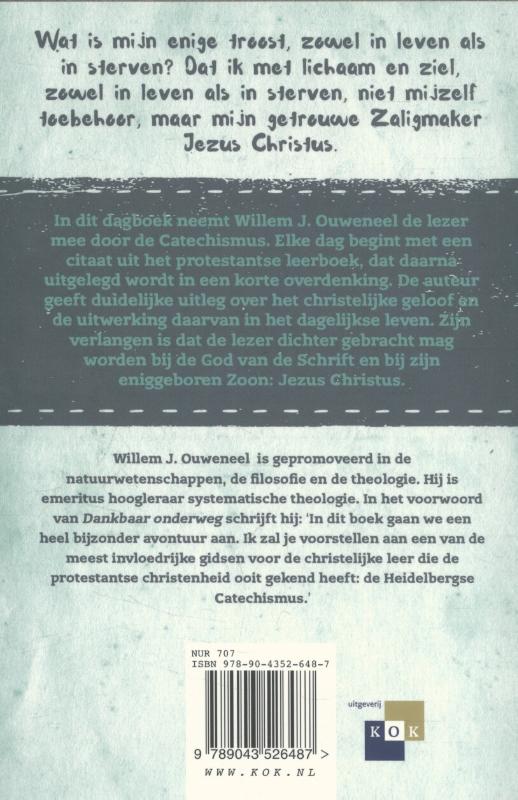 Achterkant van Dankbaar onderweg