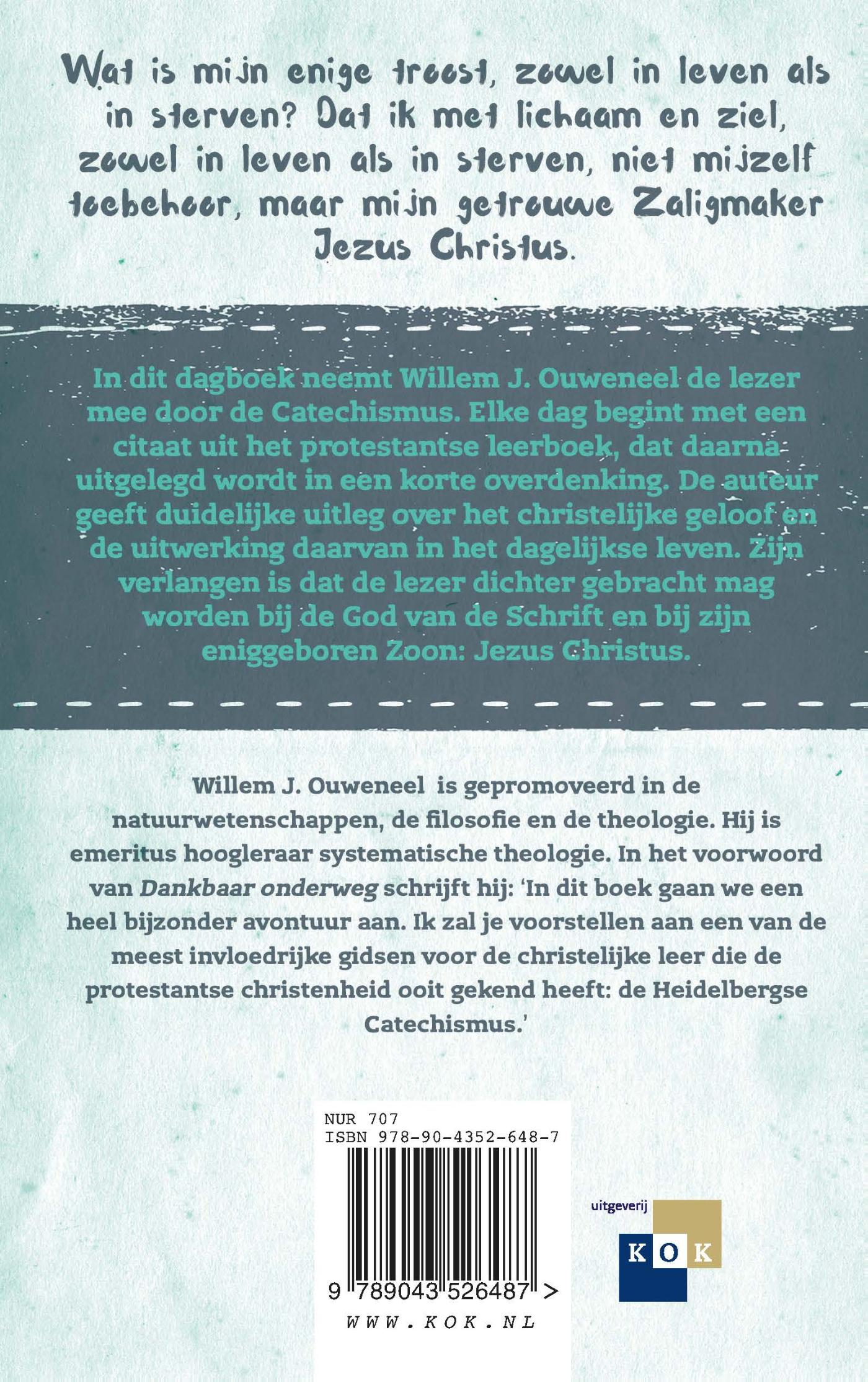 Achterkant van Dankbaar onderweg
