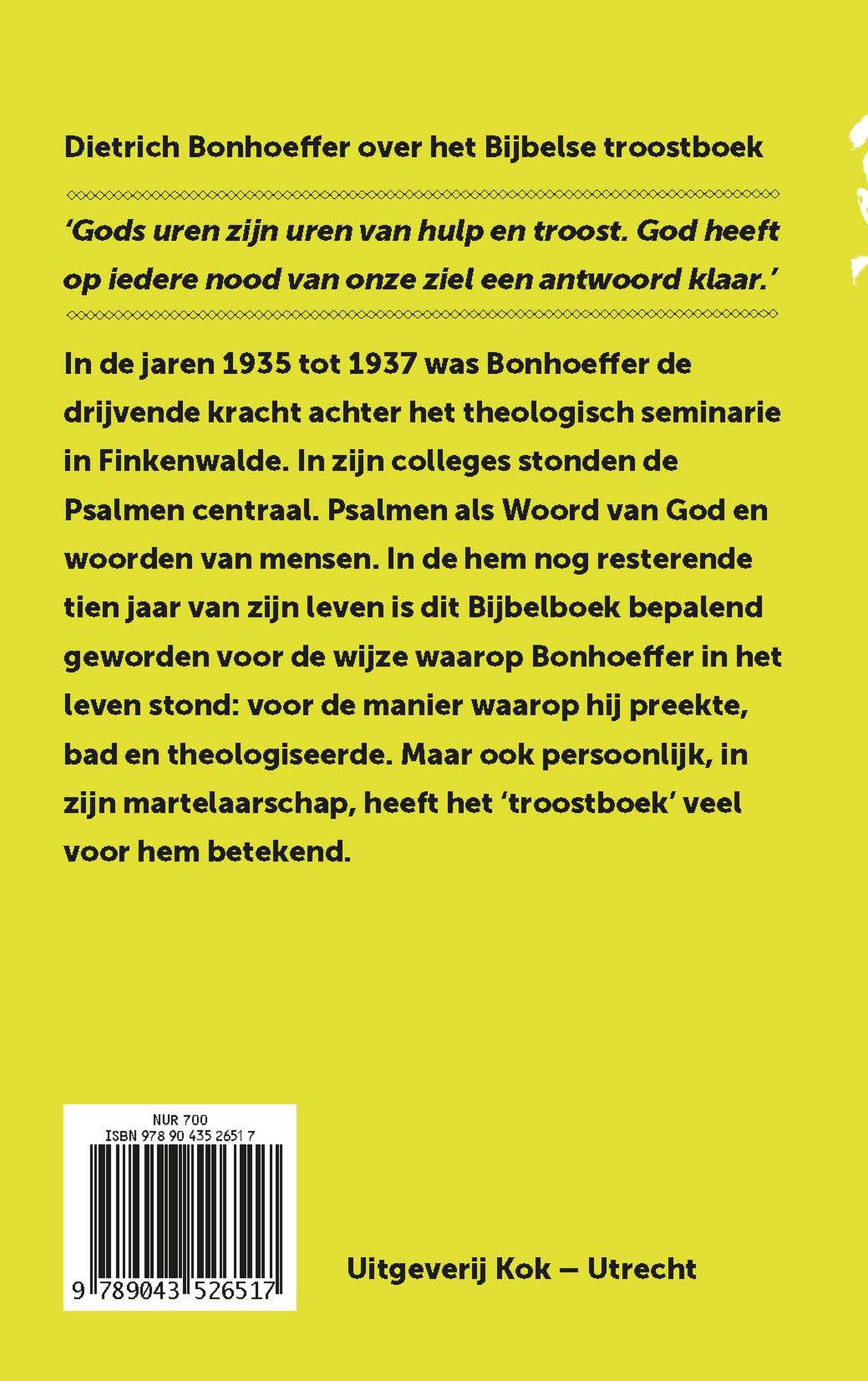 Achterkant van Mijn ziel keert zich stil tot God